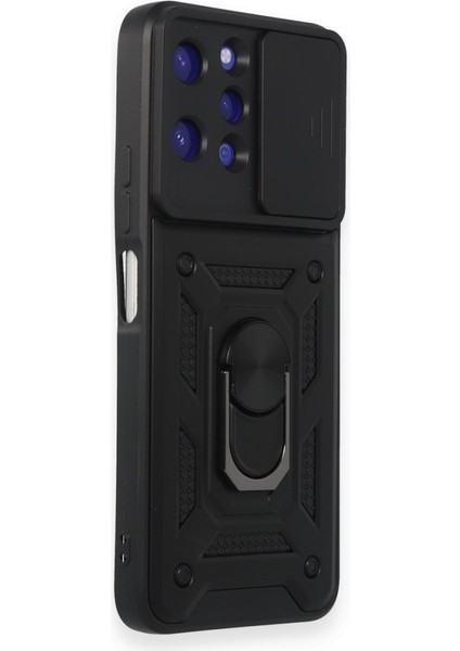 Casestreet Xiaomi Redmi 12 Kılıf Sert Silikon Tank Aramid Sürgülü Vega Yüzüklü Siyah fiyatları
