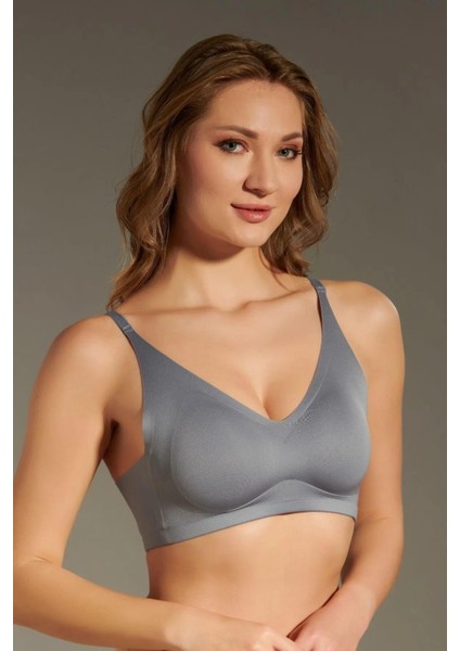 Balensiz Dikişsiz Lazer Çıkarılabilir Pedli Sütyen Gri C3T3N6O120 fırsatları