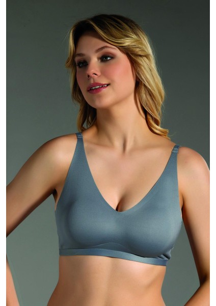 Balensiz Dikişsiz Lazer Çıkarılabilir Pedli Sütyen Gri C3T3N6O120 indirimleri