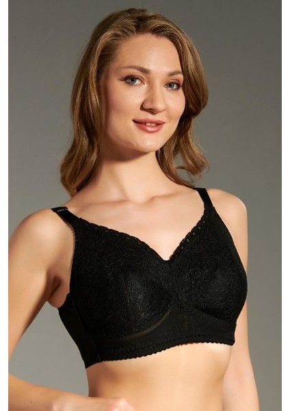 Kadın Balenli Siyah Toparlayıcı Sütyen C3T5N2O306