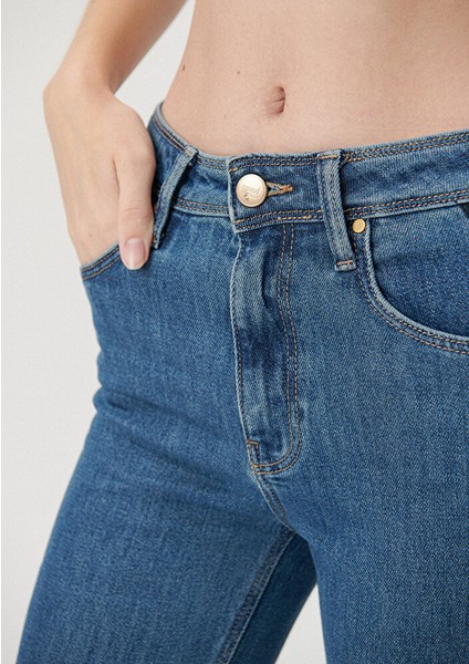 Kadın Viola Mavi Gold Vintage Jean Pantolon 101048-84207