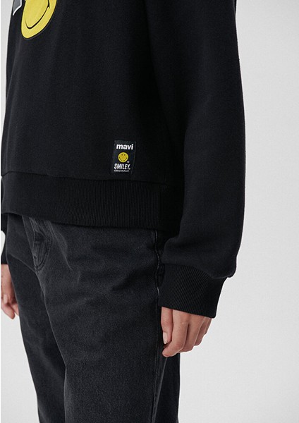 Kadın Mavi X Smiley Originals Siyah Sweatshirt 1S10038-900