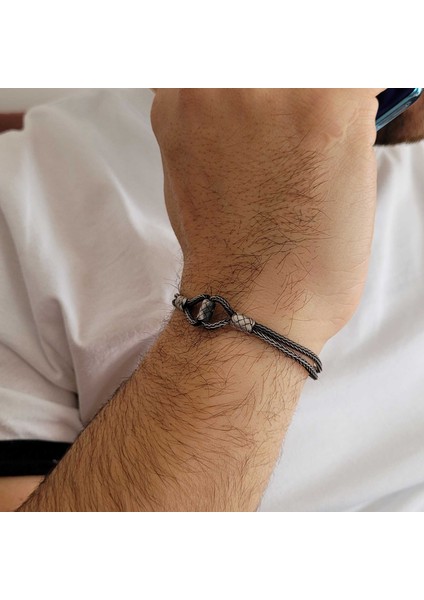 Kazaziye Sade Model El Örgüsü Gümüş Bileklik modelleri