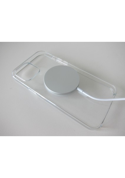 iPhone 15 Promax ile Uyumlu Magsafe Özellikli Darbe Önleyici Şeffaf Kılıf