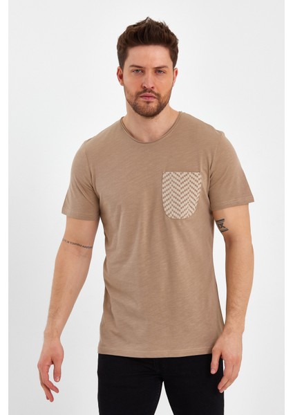 2601 Cep Baskı Detaylı Relax T-Shirt