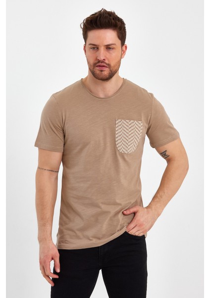 2601 Cep Baskı Detaylı Relax T-Shirt