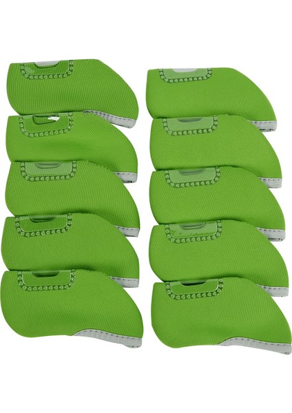 10 Adet Golf Kulübü Headcovers Görünür Pencere Golf Demir Golfçü Için Set Kapakları (Yurt Dışından)