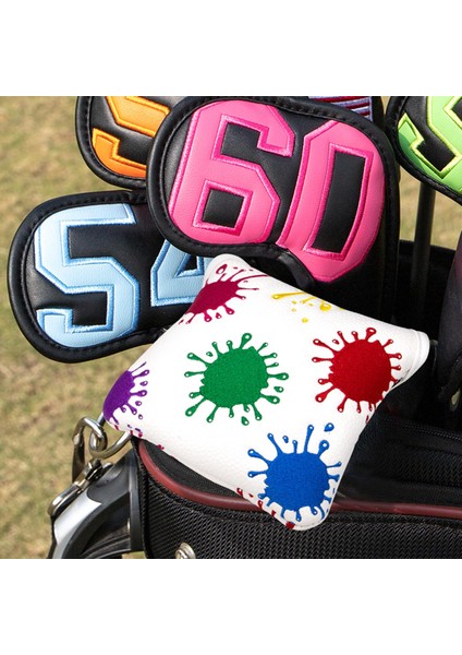 Dayanıklı Golf Çekiç Atıcı Golf Sopası Kılıfı Golf Kulübü Başlıkları Kafa Koruyucusu Pu 12 cm x 12.5 cm Beyaz 2 (Yurt Dışından) indirimleri