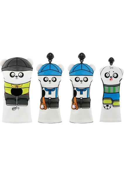 4 Adet Golf Cue Koruma Profesyoneller Seyahat Kalın Golf Kulübü Kafa Kapakları Beyaz (Yurt Dışından) modelleri