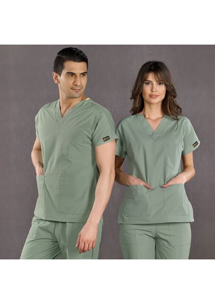 Küf Yeşili Dr Greys Terikoton Takım (Ince Kumaş)