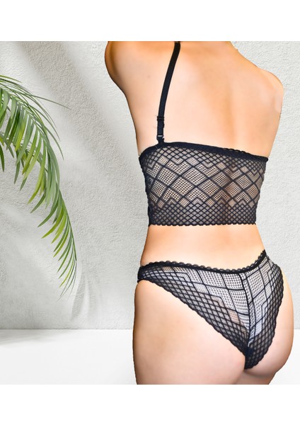 Dantelli Uzun Bralet Takım
