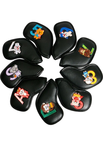 9x Golf Başörtüsü Golf Kulübü Golf I Kılıfı Numarası Etiketi Golf (Yurt Dışından)