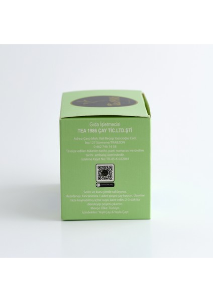 Yeşi Çay & Yayla Çayı Fincan Poşet 30GR