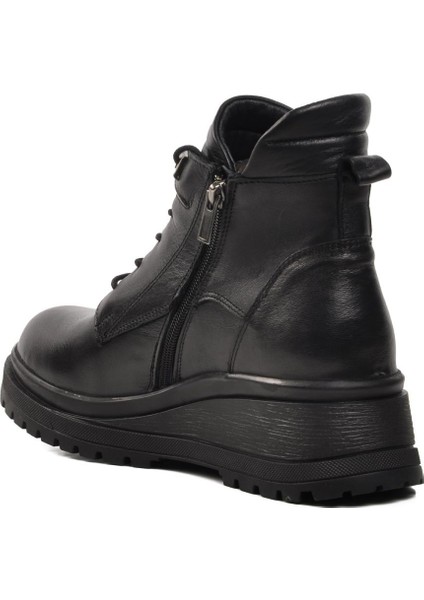 Walkway 32003 Siyah Hakiki Deri Kadın Bot fırsatları