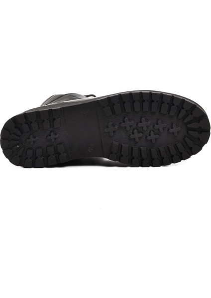 Walkway 32003 Siyah Hakiki Deri Kadın Bot indirimleri