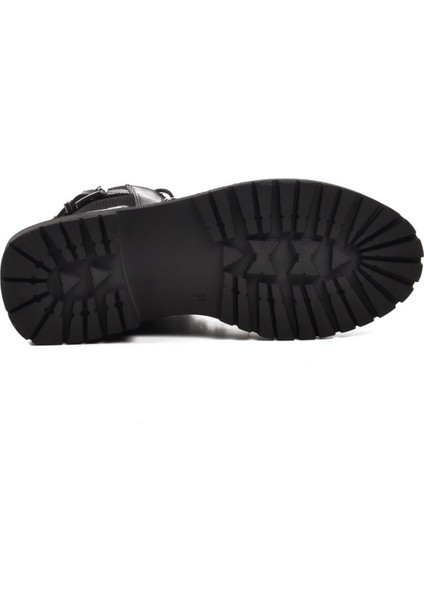 Walkway 22914 Siyah Deri Kadın Bot indirimleri