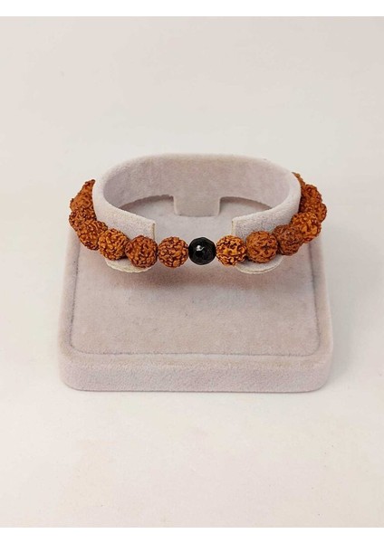 Golden Obsidyen Taşlı Rudraksha Tohum Unisex Bileklik 8mm fiyatları