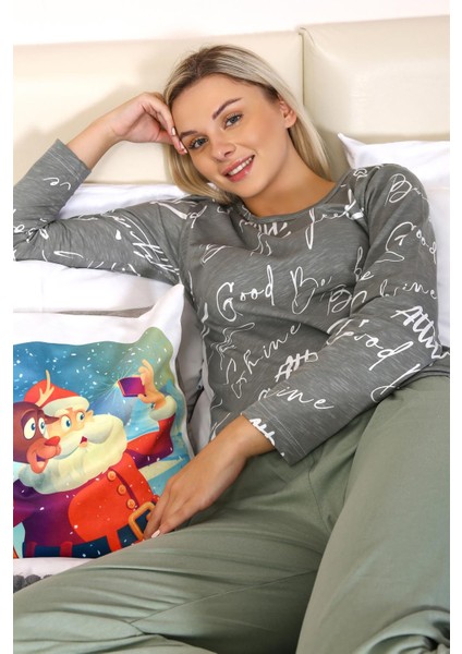 Kadın Uzun Kol Penye Pijama Takım 4206 fırsatları