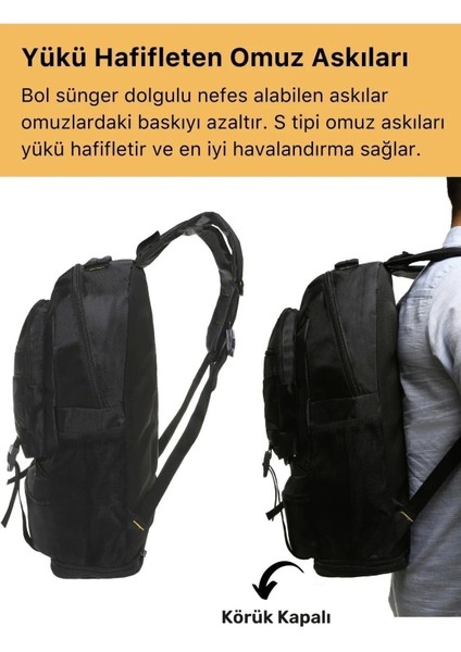 Ortopedik Konfor Modeli Büyük Boy Çok Gözlü Seyahat Spor Dağcı Kamp Bölmeli Outdoor Sırt Çantası fırsatları