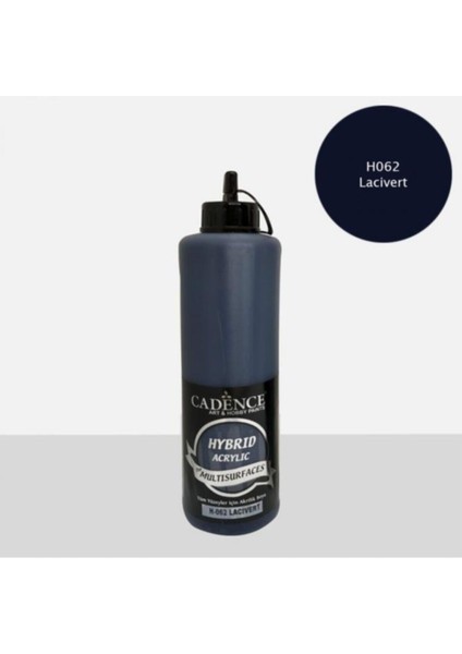 Boya Multisurface Hybrid Hibrit Akrilik Boya 500 Ml. H-062 Lacivert