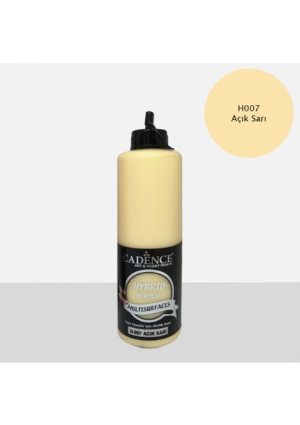 Açık Sarı Hibrit Multisurface Akrilik Boya 500 ml H007 - Sarı - Okul Öncesi