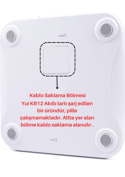 KB12 Plus Şarjlı Yağ Ölçer Fonksiyonlu Akıllı Bluetooth Tartı Baskül fiyatları