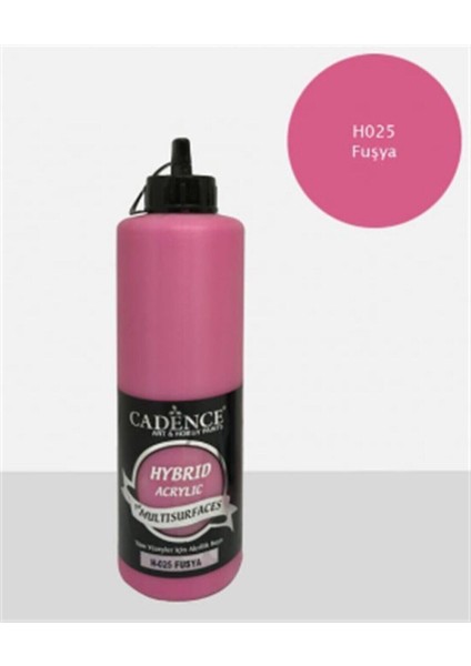 Hybrid Multisurface Akrilik Boya 500 Ml. H-025 Fuşya