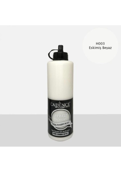 Boya Multisurface Hybrid Hibrit Akrilik Boya 500 Ml. H-003 Eskimiş Beyaz