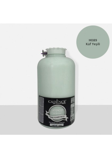Hybrid Multisurfaces Akrilik Boya H089 Küf Yeşili 2 Lt Sanatsal Projeler İçin
