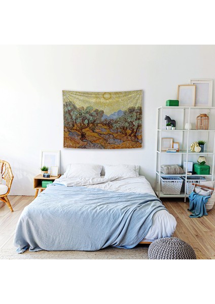 The Olive Trees - Zeytin Ağaçları Duvar Örtüsü - 100 cm x 135 cm fiyatları