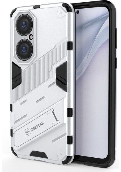 Huawei P50 Destek Standlı Darbeye Dayanıklı Telefon Kılıfı (Yurt Dışından)
