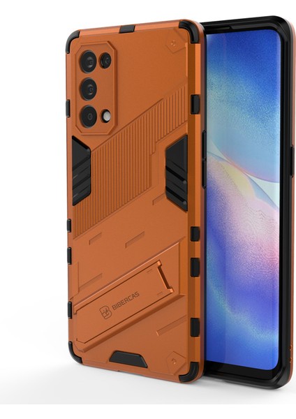 Oppo Reno 5 5g Destek Standlı Darbeye Dayanıklı Telefon Kılıfı (Yurt Dışından)