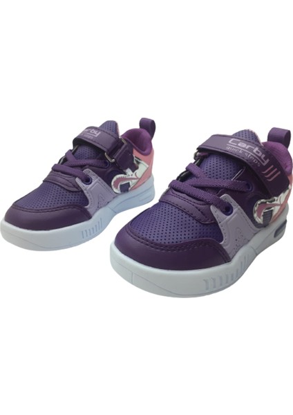 Kız Çocuk Mor-Pembe Işıklı Ortopedik Taban Günlük Spor Ayakkabısı CARBY32-001 fırsatları