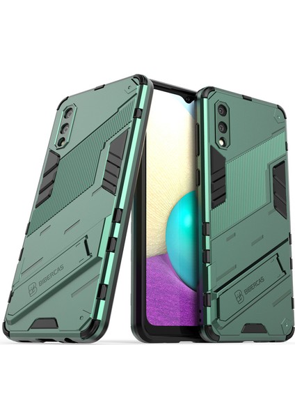 Samsung Galaxy A02 Destek Standlı Darbeye Dayanıklı Telefon Kılıfı (Yurt Dışından)