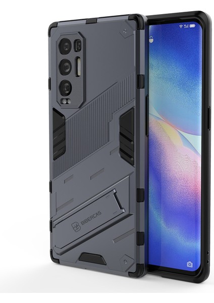 Oppo Reno5 Pro Plus Destek Standlı Darbeye Dayanıklı Telefon Kılıfı (Yurt Dışından)