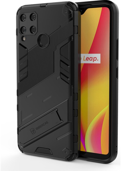 Oppo Realme C15 Destek Standlı Darbeye Dayanıklı Telefon Kılıfı (Yurt Dışından)