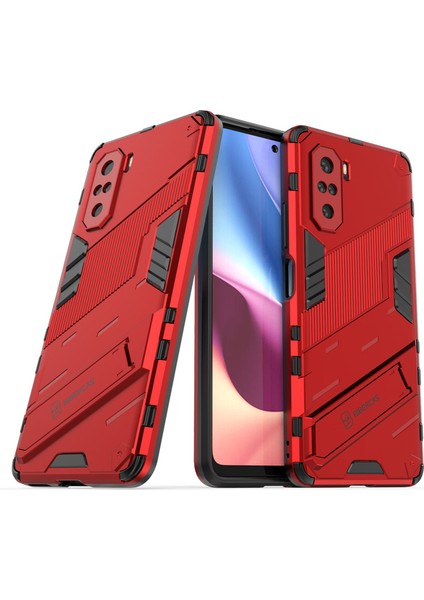 Xiaomi Redmi K40/K40 Pro Destek Standlı Darbeye Dayanıklı Telefon Kılıfı (Yurt Dışından)