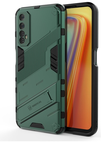 Oppo Realme 7 Destek Standlı Darbeye Dayanıklı Telefon Kılıfı (Yurt Dışından)
