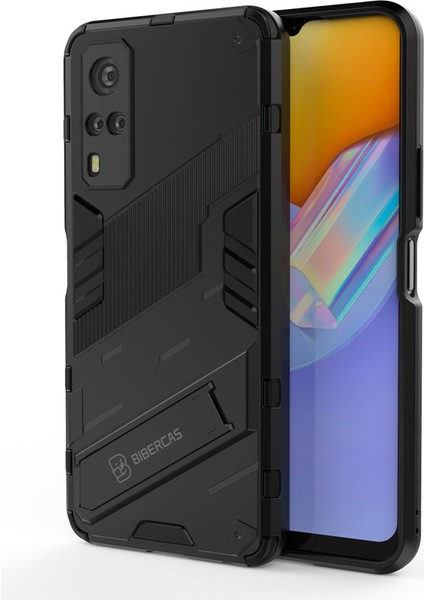 Vıvo Y51 2020 Destek Standlı Darbeye Dayanıklı Telefon Kılıfı (Yurt Dışından)