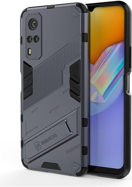 Vıvo Y51 2020 Destek Standlı Darbeye Dayanıklı Telefon Kılıfı (Yurt Dışından)