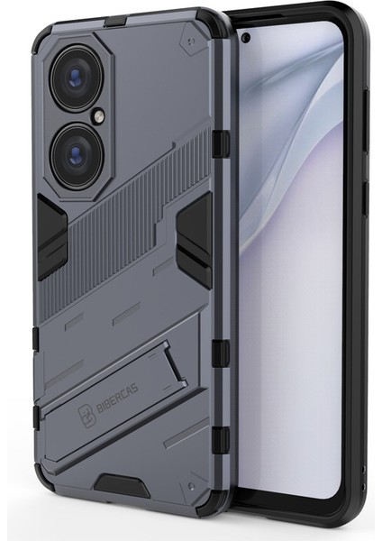 Huawei P50 Pro Destek Standlı Darbeye Dayanıklı Telefon Kılıfı (Yurt Dışından)
