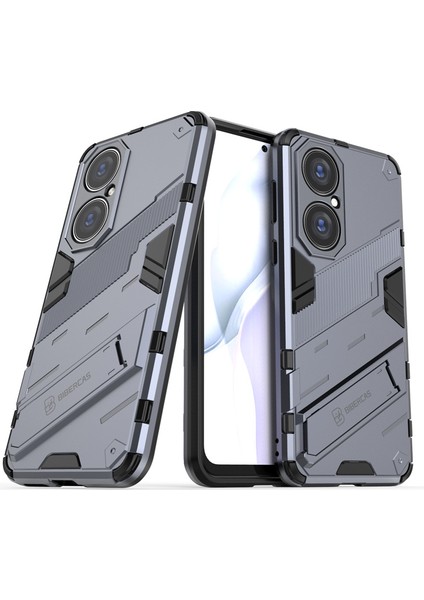 Huawei P50 Pro Destek Standlı Darbeye Dayanıklı Telefon Kılıfı (Yurt Dışından)