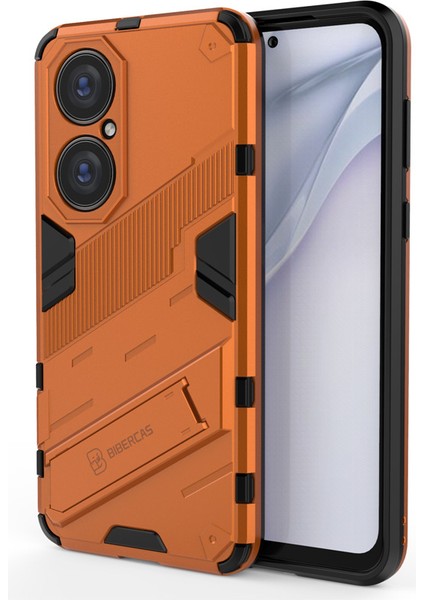 Huawei P50 Pro Destek Standlı Darbeye Dayanıklı Telefon Kılıfı (Yurt Dışından)