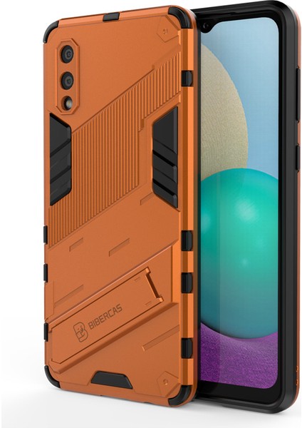 Samsung Galaxy A02 Destek Standlı Darbeye Dayanıklı Telefon Kılıfı (Yurt Dışından)