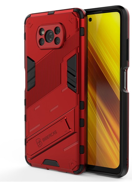 Xiaomi Poco X3 Pro Destek Standlı Darbeye Dayanıklı Telefon Kılıfı (Yurt Dışından)