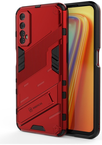 Oppo Realme 7 Destek Standlı Darbeye Dayanıklı Telefon Kılıfı (Yurt Dışından)