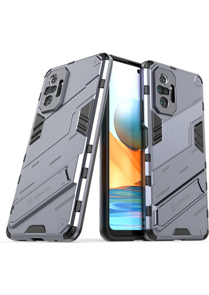 Xiaomi Redmi Note 10 Pro Destek Standlı Darbeye Dayanıklı Telefon Kılıfı (Yurt Dışından)