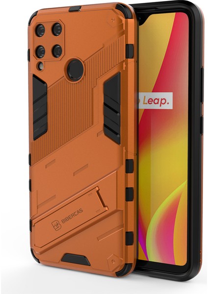 Oppo Realme C15 Destek Standlı Darbeye Dayanıklı Telefon Kılıfı (Yurt Dışından)