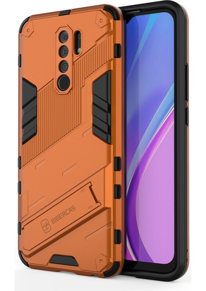 Xiaomi Redmi 9 Destek Standlı Darbeye Dayanıklı Telefon Kılıfı (Yurt Dışından)