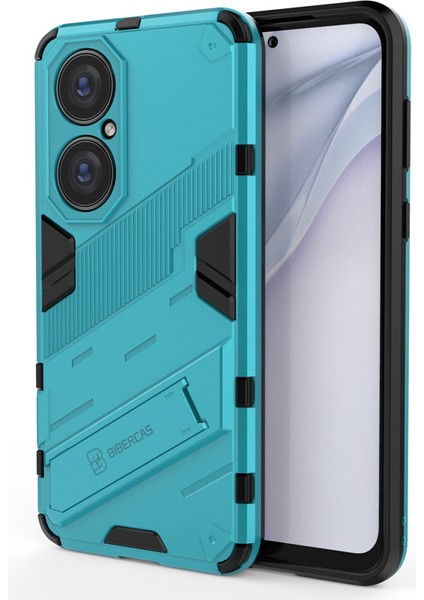 Huawei P50 Pro Destek Standlı Darbeye Dayanıklı Telefon Kılıfı (Yurt Dışından)